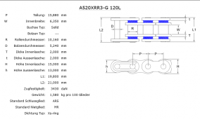 Xs-Ringkette AFAM A520XRR-O/120C